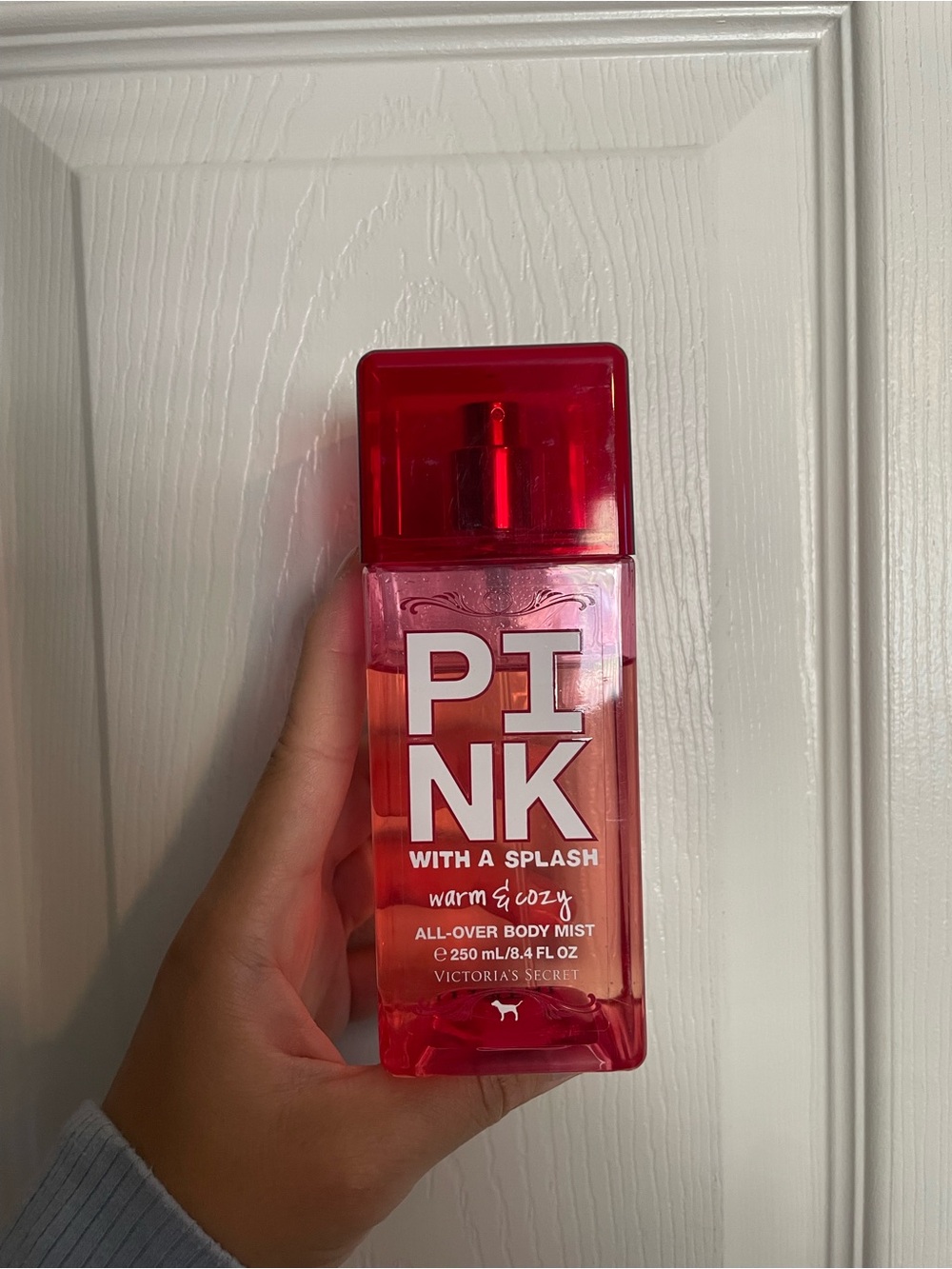 Victoria's Secret PINK 8.4 OZ Warm & Cozy All-Over Body Mist - Red Pink Perfume